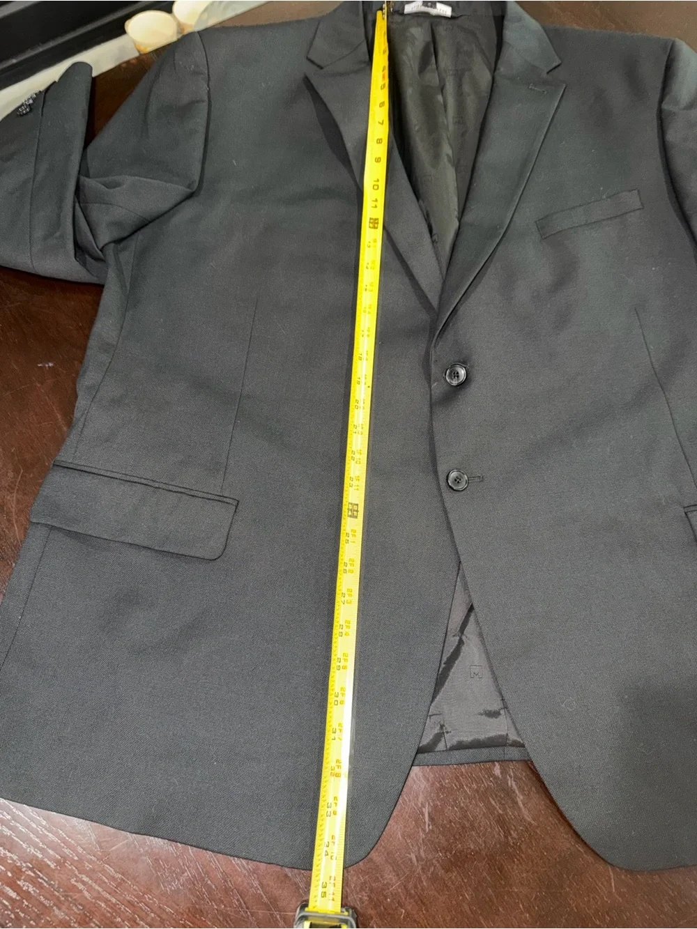 Michael Strahan Custom 2-Piece Suit Set | Black Wool Blend | 52R / 51R |